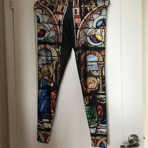 Blackmilk stained glass leggings - Large
